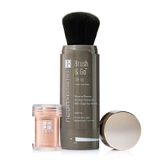Noon Brush & Go SPF 50 - All Skin Types 02 Mineral Mineralpudder Pudder Solbeskyttelse UVA UVB IR Sol Sommer Sminke Makeup Børste Kost Alle hudtyper Oslo