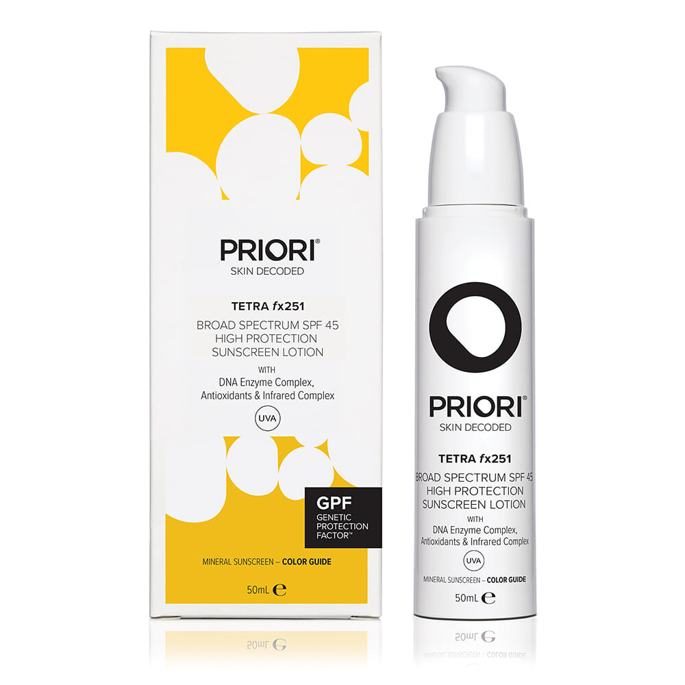 Priori Tetra Broad Spectrum Spf 50 Color Guide - fx251