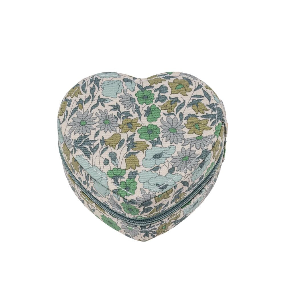 Bon Dep Smykkeskrin Heart Liberty Poppy & Daisy Teal