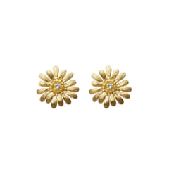Daisy Stud Earrings Gold