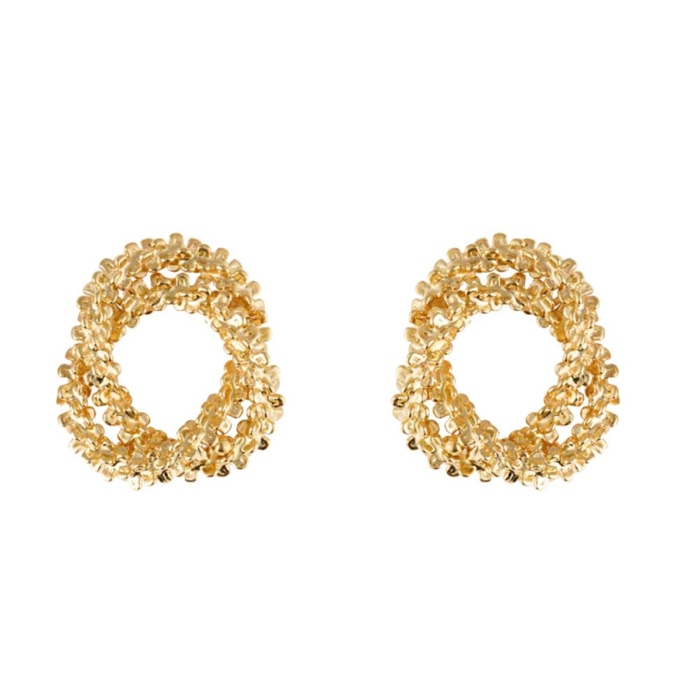 Caroline Svedbom Gemma Knot Earrings Gold