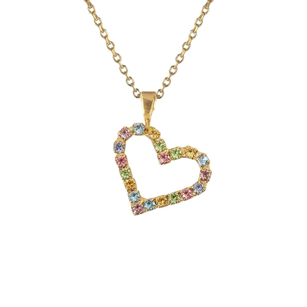 Caroline Svedbom Mini Sweetheart Necklace | Pastel Combo