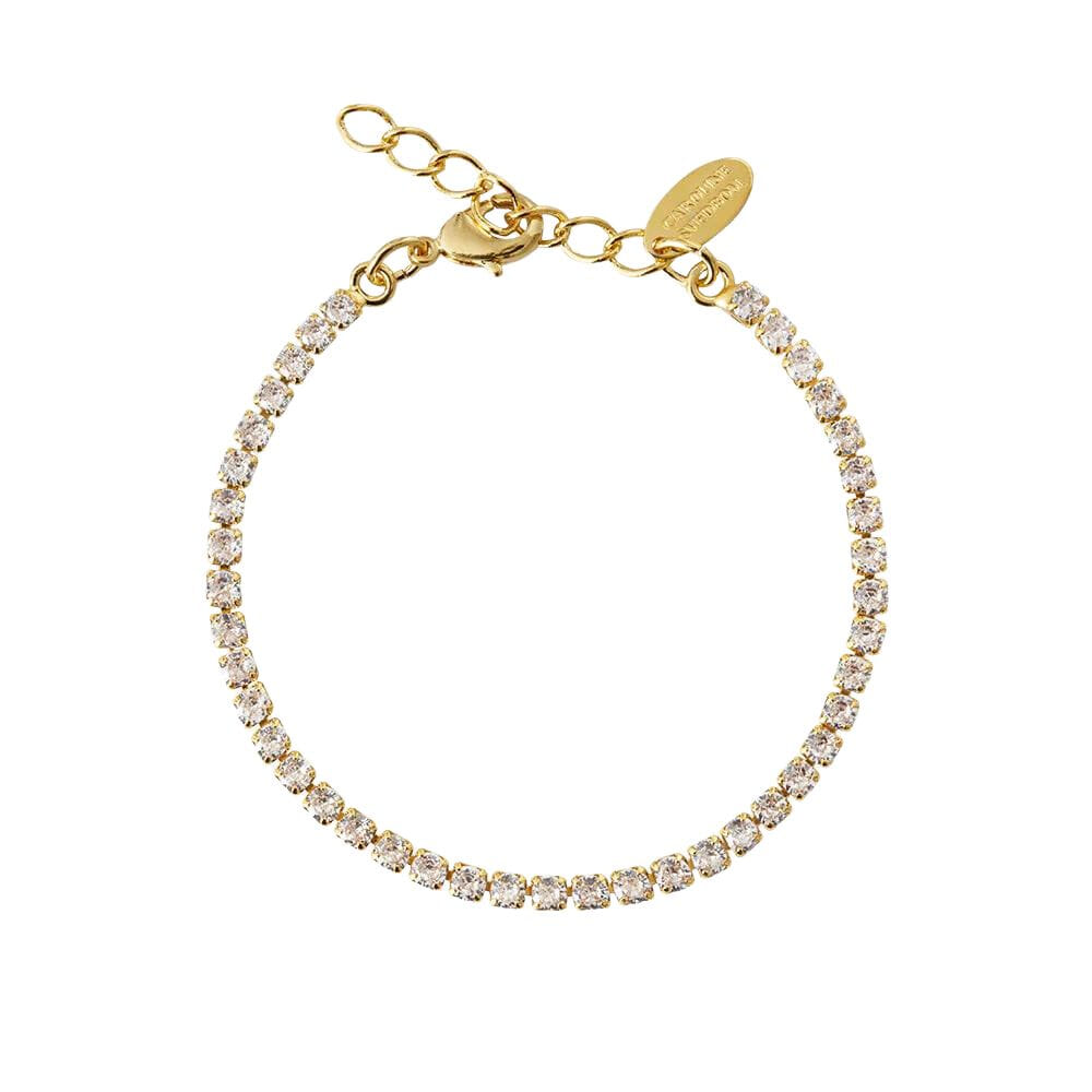 Caroline Svedbom Mini Zara Bracelet | Crystal Gold