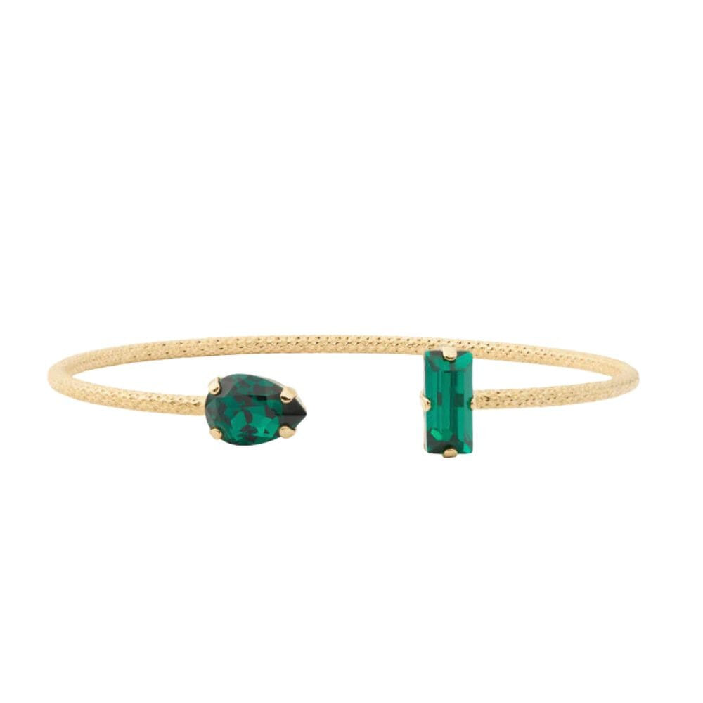 Caroline Svedbom Noelle Bracelet Gold Emerald