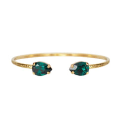 Caroline Svedbom Petite Drop Bracelet Gold Emerald