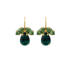 Caroline Svedbom Petite Timo Earrings Gold Green Combo