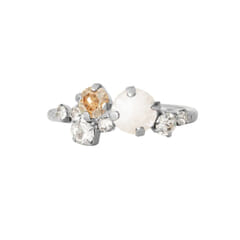 Caroline Svedbom Stardust Ring Rhodium Electric White Combo