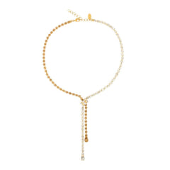Caroline Svedbom Yvette Necklace Gold Topaz Combo