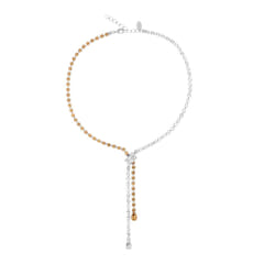 Caroline Svedbom Yvette Necklace Rhodium Topaz Combo