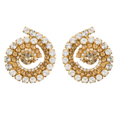 Caroline Svedbom Zia Earrings Gold Topaz Combo