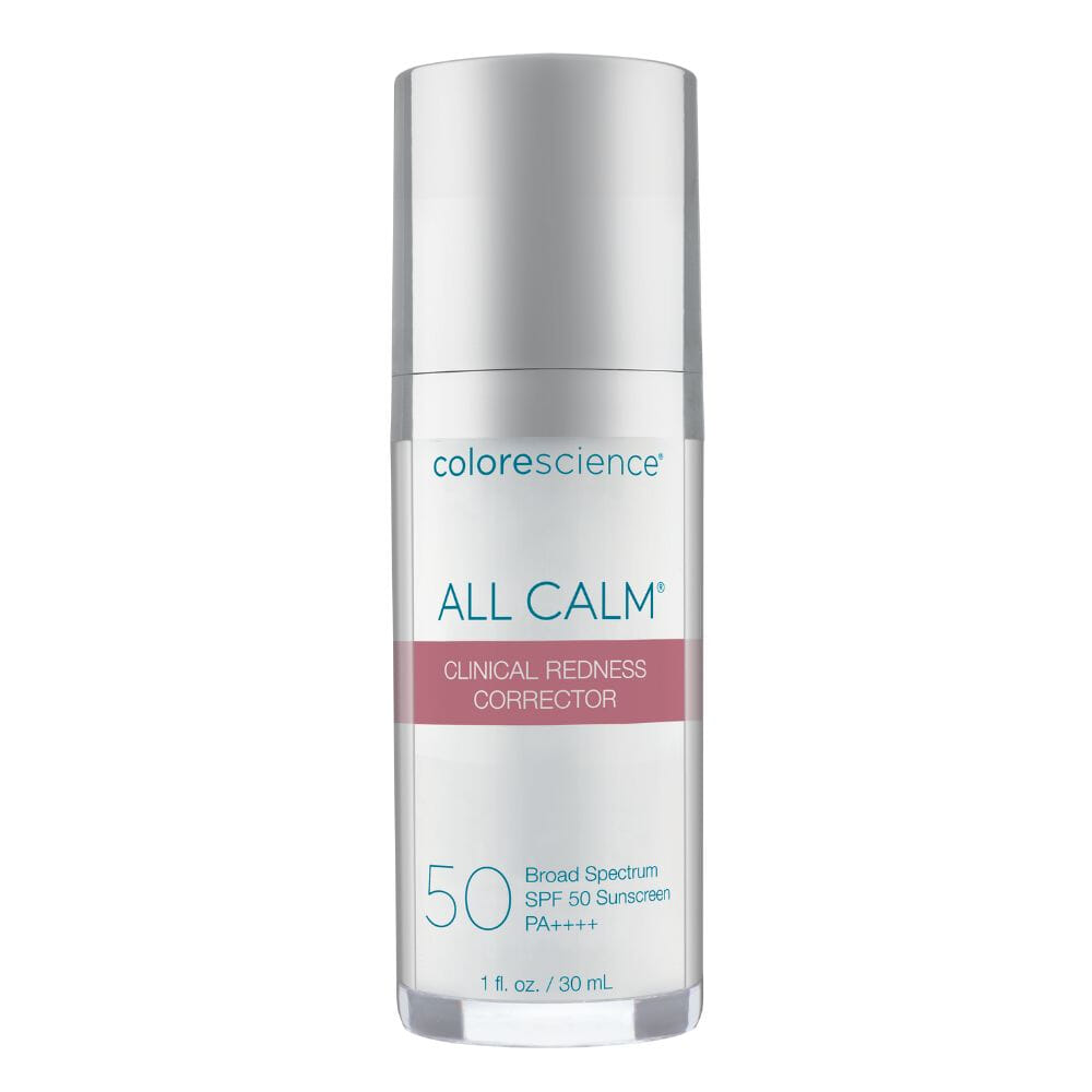 Colorescience All Calm Clinical Redness Corrector Spf 50, solkrem, sensitiv, uv beskyttelse, rødhet, rosacea, dagkrem, aktiv, Oslo, Beths, fukt, 