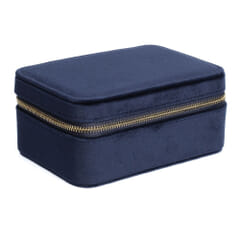 Dark Jewellery Box Navy Blue Velvet