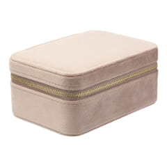 Dark Jewellery Box Warm Taupe Velvet