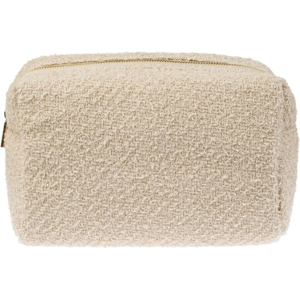 Dark Large Make-Up Pouch Sand Tweed