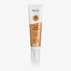Elm Organics Sun Cream SPF 30 Body sol solkrem sommer solfaktor kropp og ansikt økologisk mineralbasert mineral lett konsistens