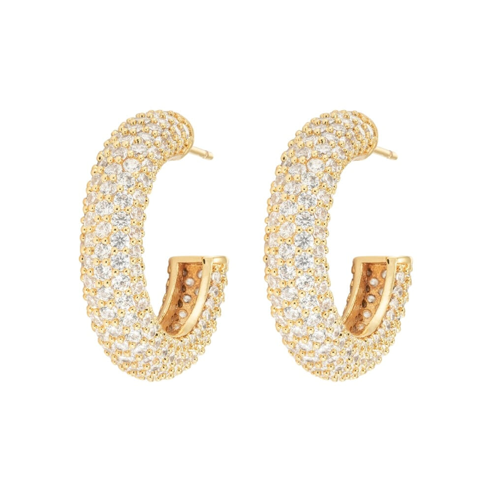 Emilia Chunky Hoops White