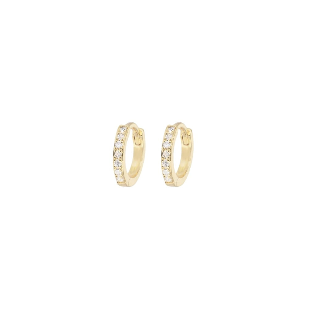 Emilia - X-Small Hoops White