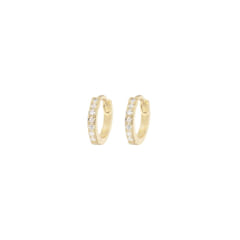 Emilia - X-Small Hoops White
