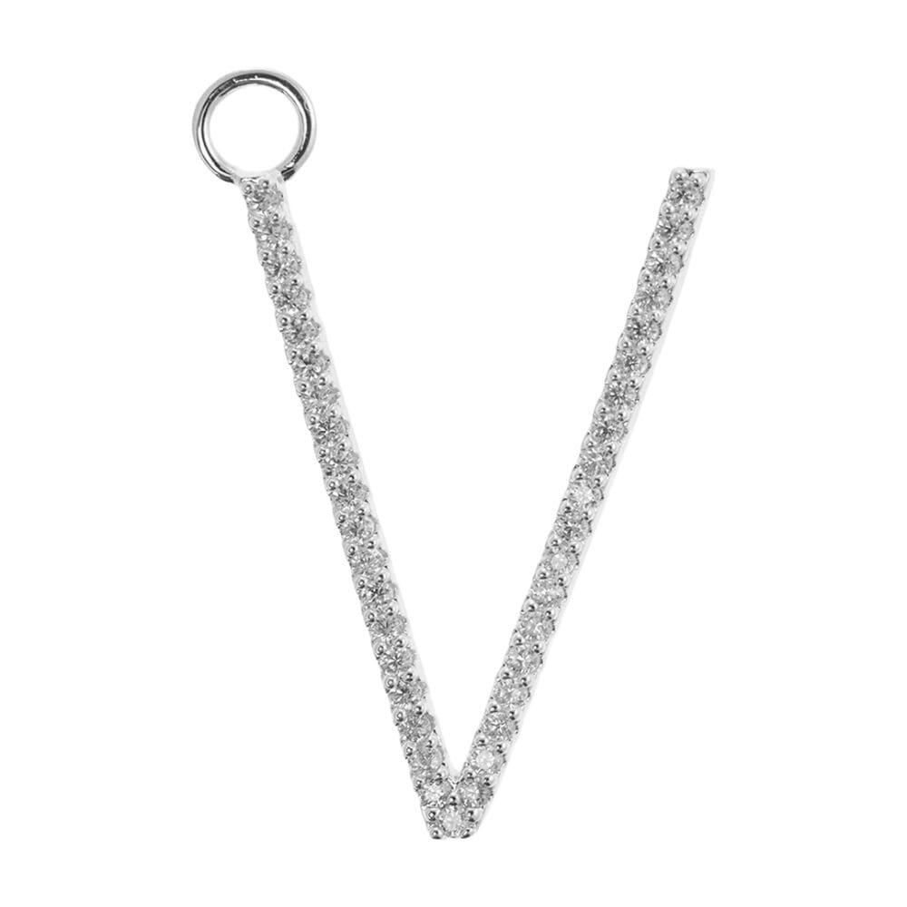 Emilia Large Letter Charm V