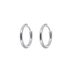Emilia Medium Silver Hoops