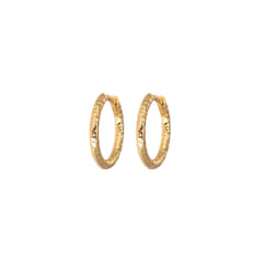 Emilia Small Hammered Gold Hoops