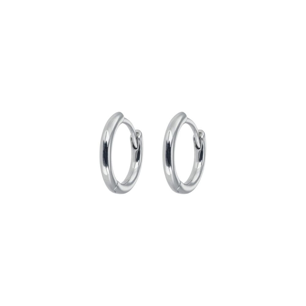 Emilia Small Silver Hoops