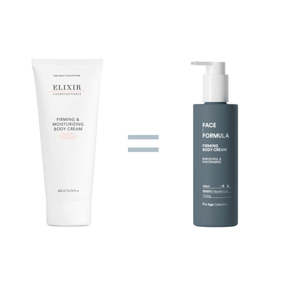 Firming Body Cream, Firming & Moisturizing, Elixir, Face Formula