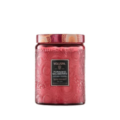 Voluspa Foraged wildberry 510 g duft dekor til hjemmet duftlys med lokk lys i glasskrukke