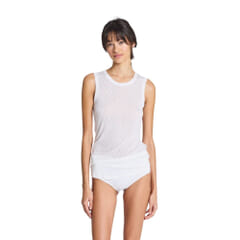 Gai+Lisva Alberte S'less Silk Top White