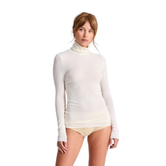 Gai+Lisva Anna Wool Turtleneck Off White