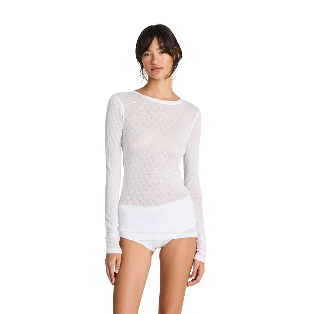 Gai+Lisva Fermi Silk Top White