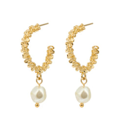 Gemma Pearl Loops Gold