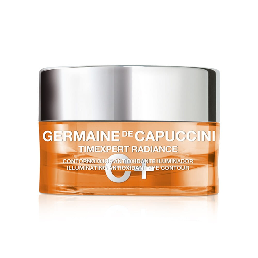 Germaine De Capuccini Radiance C+ Illuminating Antioxidant Eye Contour Cream vitamin c øyekrem lysner forebygger aldringstegn antioksidanter vitaminer forbedrer fasthet linjer 