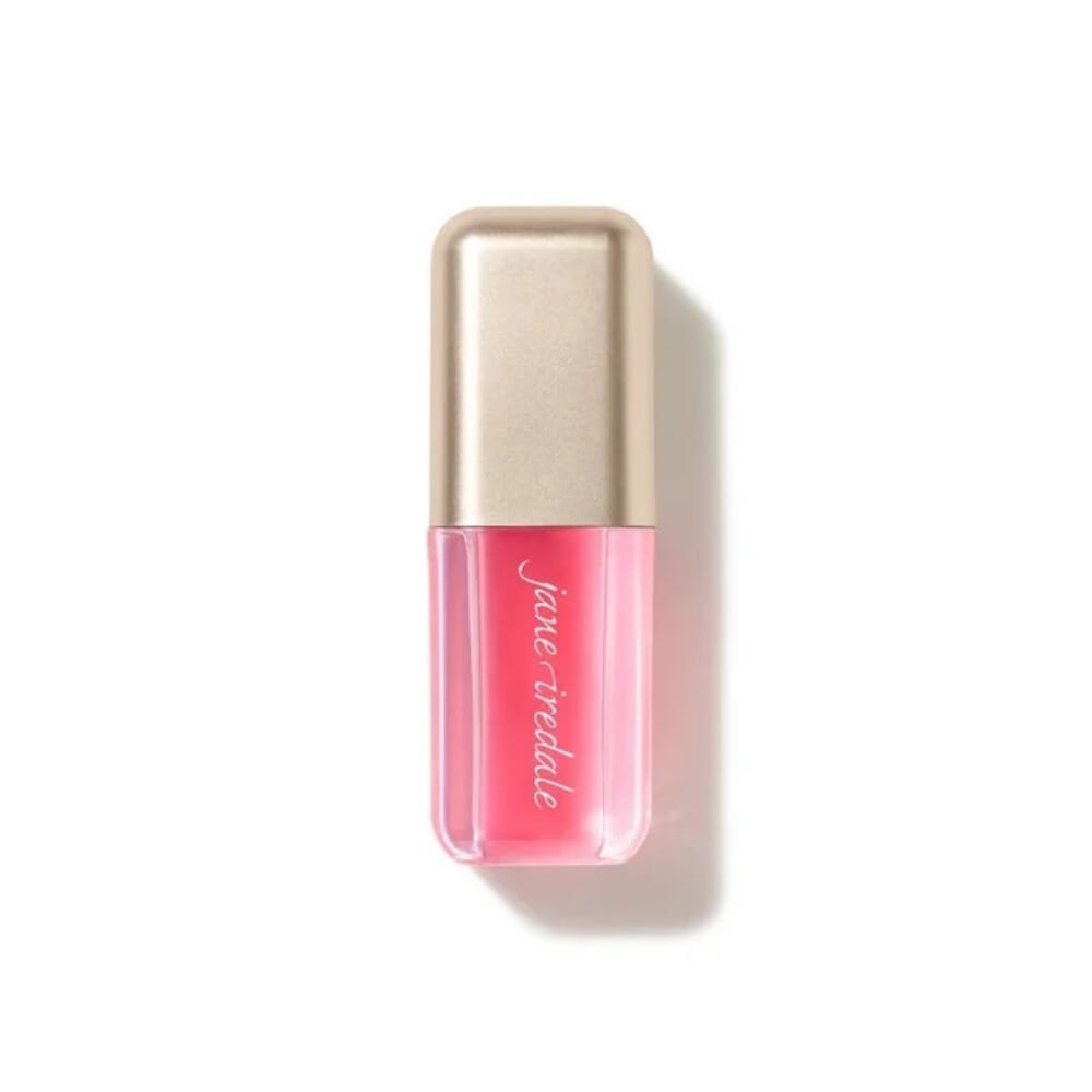 Jane Iredale Just Kissed pH Lip Oil rosa, fersken og bær pink peach berry myk leppeolje som holder godt mineralsminke 