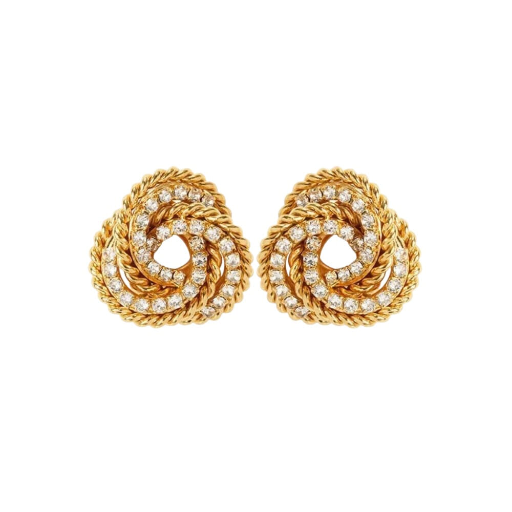 Juliette Earrings Gold Crystal