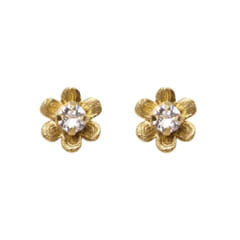 Caroline Svedbom Juni Stud Earrings Gold Crystal