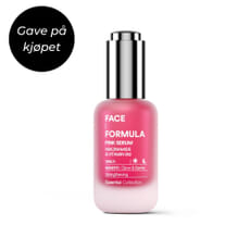 Face Formula Pink Serum fuktighet niacinamide glød beroligende styrker hudbarrieren Elixir Oslo Beths Kampanje