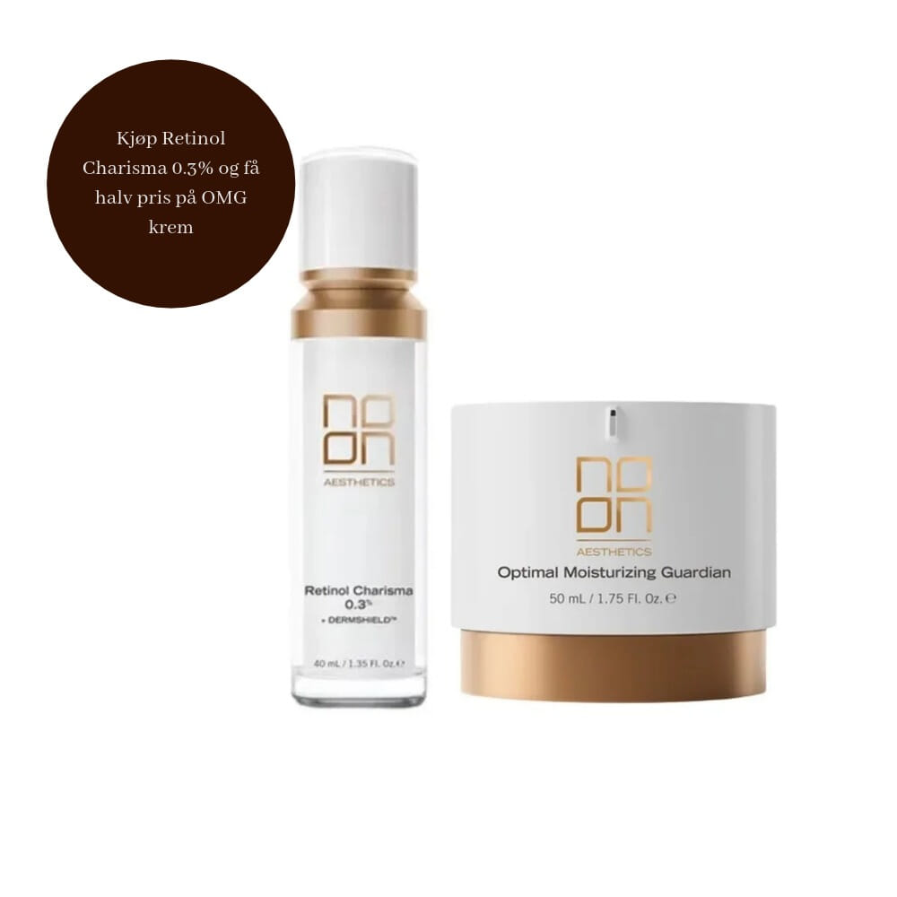 Kampanje Noon Kjøp Retinol Charisma 0,3% få halv pris på OMG Optimal Moisturizing Guardian