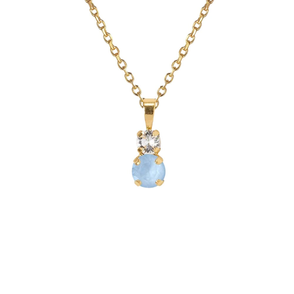 Leah Necklace Gold - Sky Combo