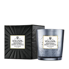 Voluspa Makassar Ebony & Peach 255g, duftlys, dekor, interiør, god lukt,
