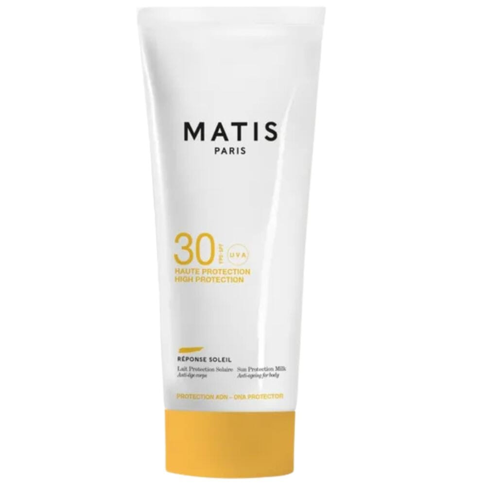 Matis Sun Protection Milk SPF 30 Body, solkrem, kropp, antiage, beskytter, UVA og UVB, høy beskyttelse, solmelk, beths, oslo, Mats Paris