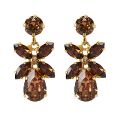Mini Dione Earrings Gold Topaz Combo