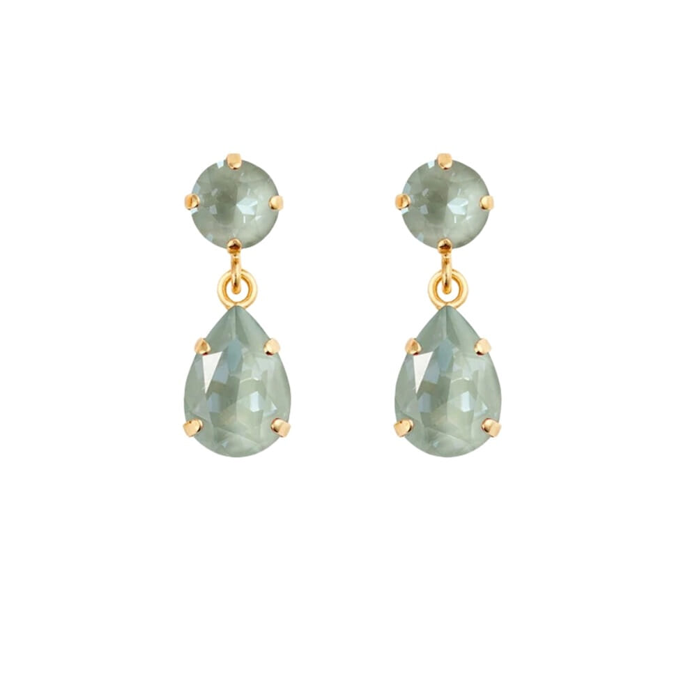 Mini Drop Earrings Gold Agave Ignite