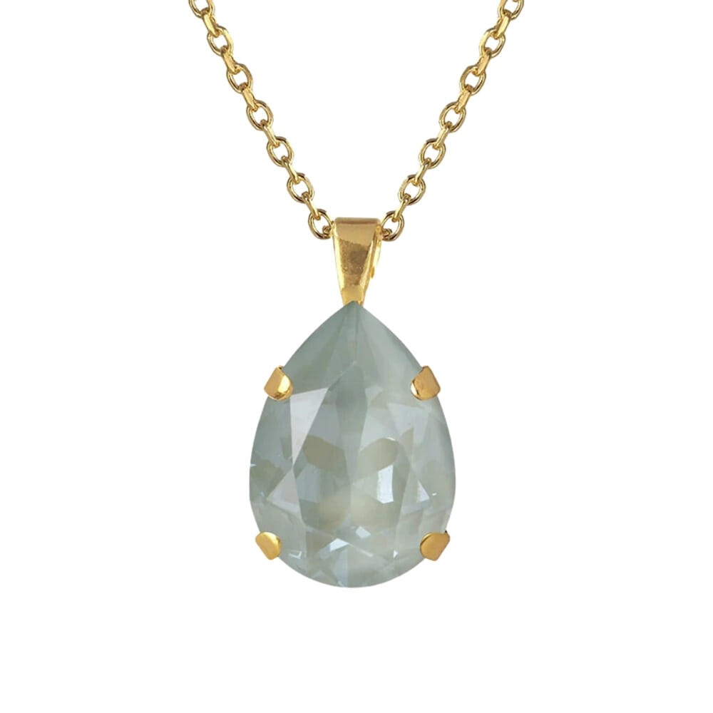 Caroline Svedbom Mini Drop Necklace Gold Agave Ignite gullbelagt messing smykke halskjede
