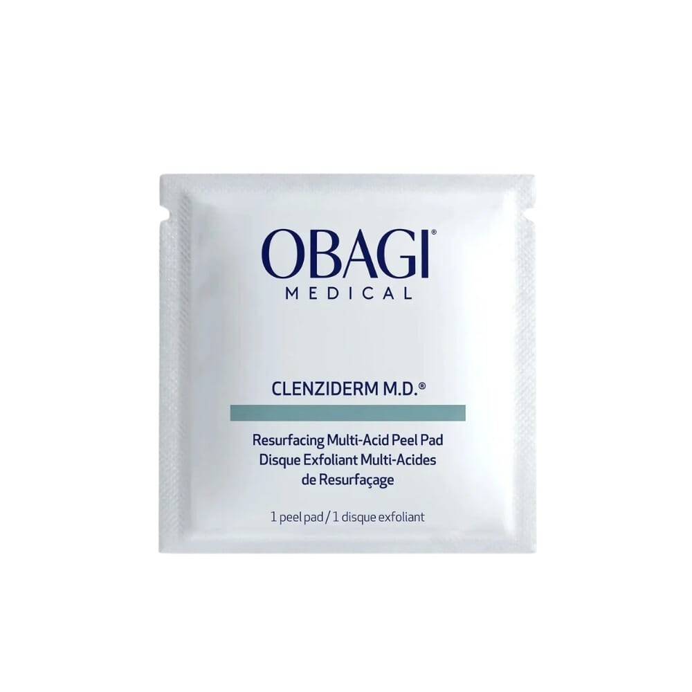 Obagi Clenziderm M.D. Resurfacing Multi-Acid Peel Pads kombinert, normal og fet hud reduserer synligheten av porer mindre porer 