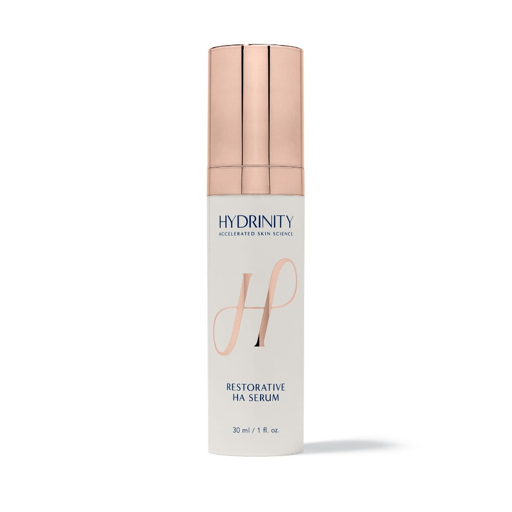 Hydrinity Restorative HA Serum fuktighetsserum passer rød og irritert hud sensitiv hud lindrer irritasjon kan brukes etter beahndling beroligende 