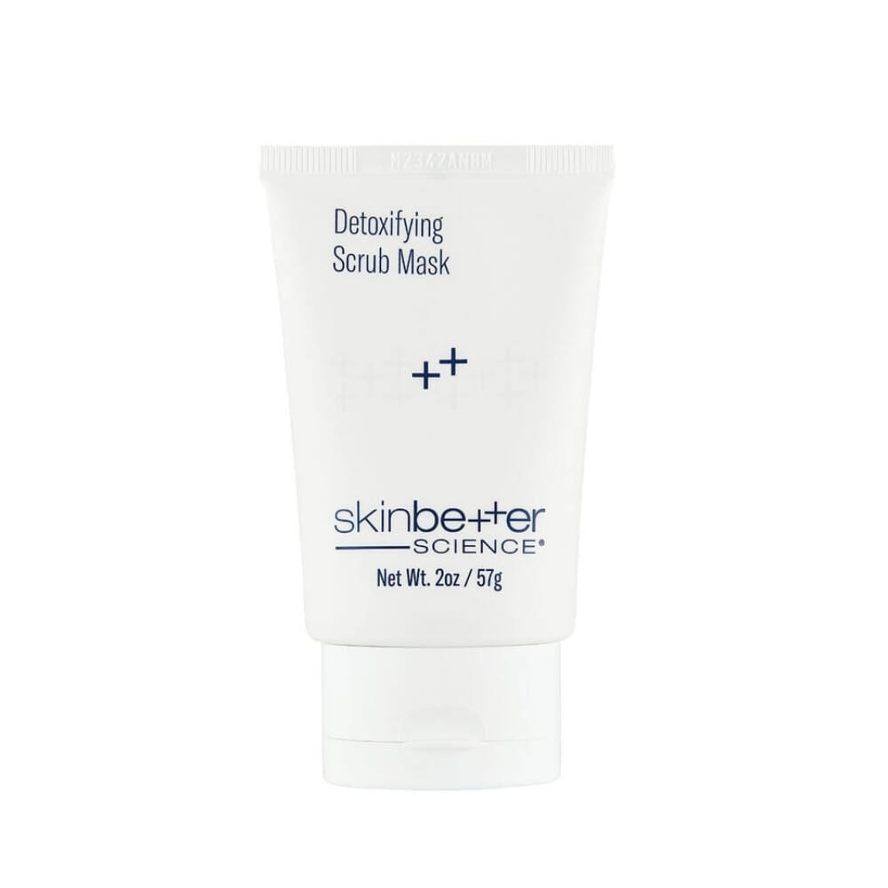 Skinbetter Detoxifying Scrub Mask Face, exfoliering, skrubb, scrub, fjerne døde hudceller, glød, fornying, hudtone, kviser, nupper, mykgjørende, klarhet, friskhet, syrer, oslo, Beths, maske, peeling