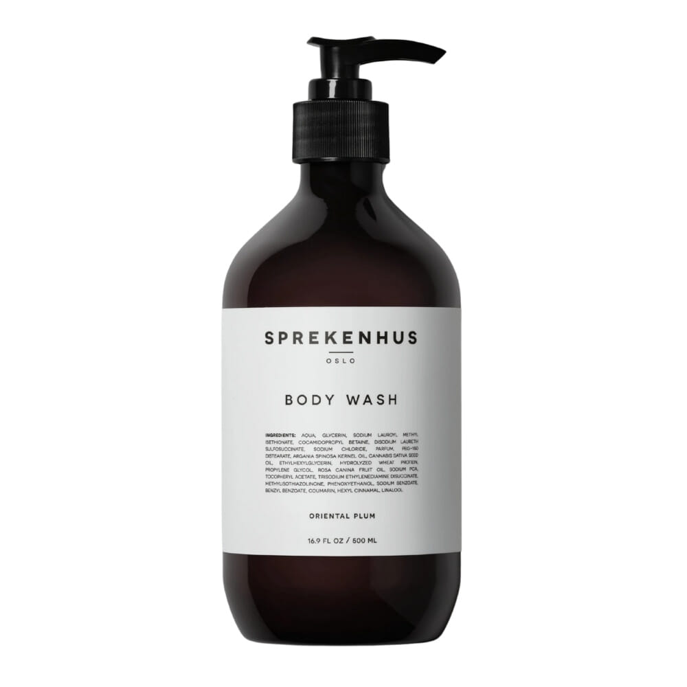 Sprekenhus Body Wash Large Oriental Plum, såpe, vask, dusj, fukt, Beths, Oslo, 