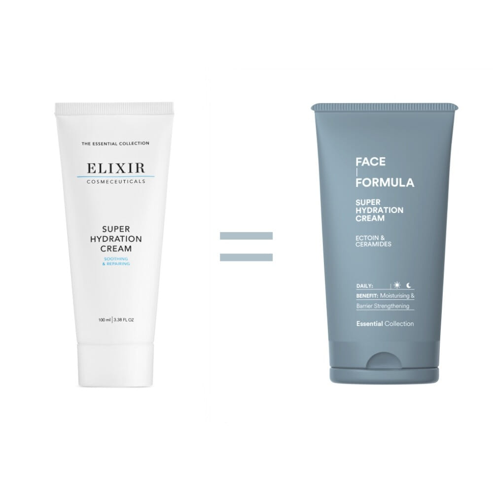 Face Formula Elixir Super Hydration Cream fuktighet næring ceramider beroligende alle hudtyper sensitiv styrker hudbarrieren ikke komedogen oslo beths Elixir