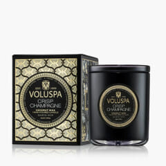 Voluspa Crisp Champagne Boxed Candle 270 g, duftlys, håndlaget, interiør, dekor, god lukt